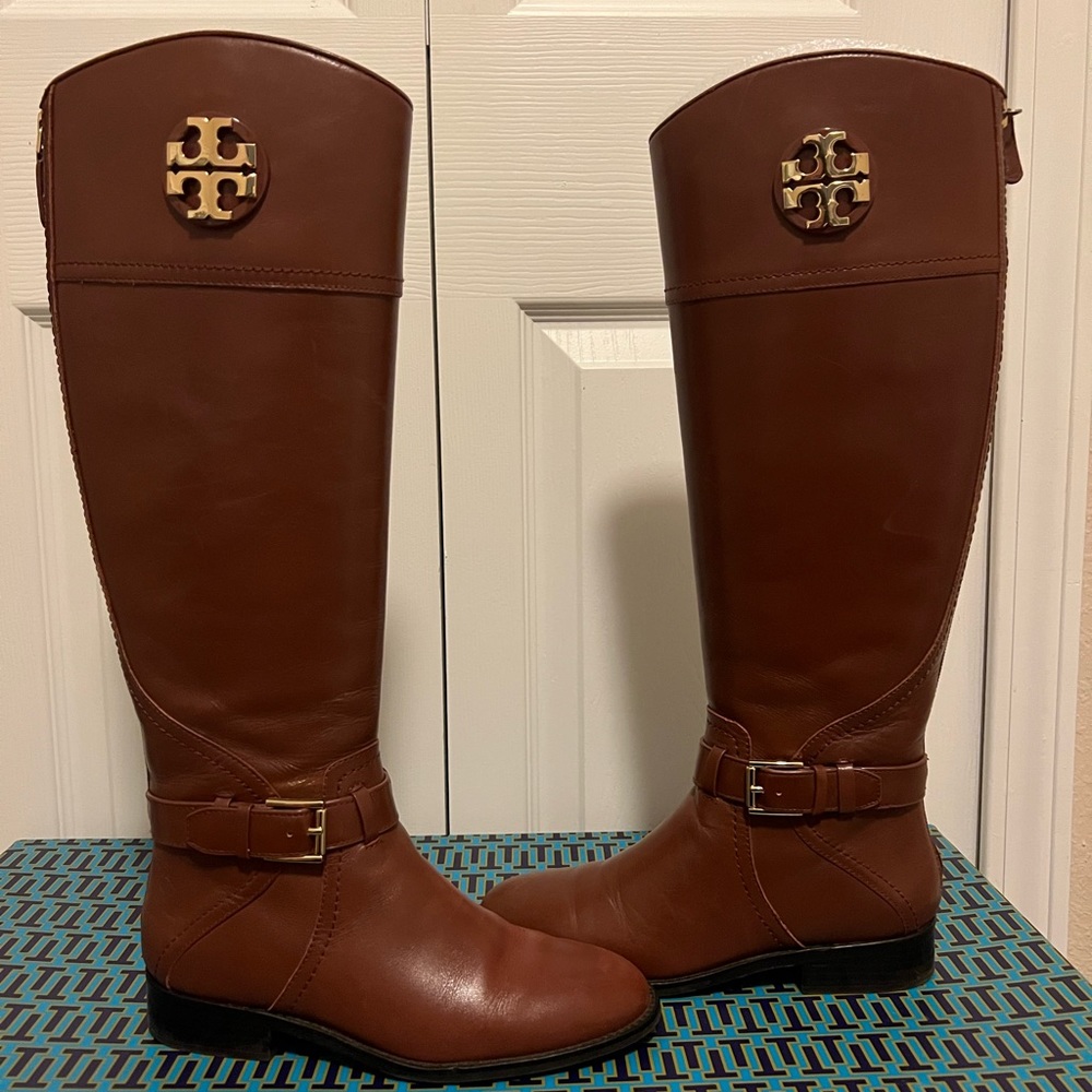 Tory Burch Leather Boots. Size 6.